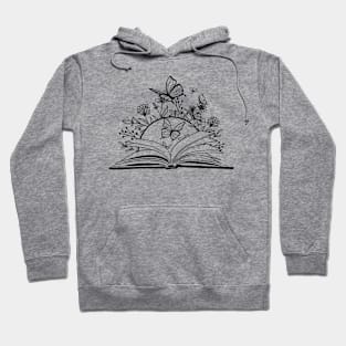 Open Book & Butterflies Hoodie